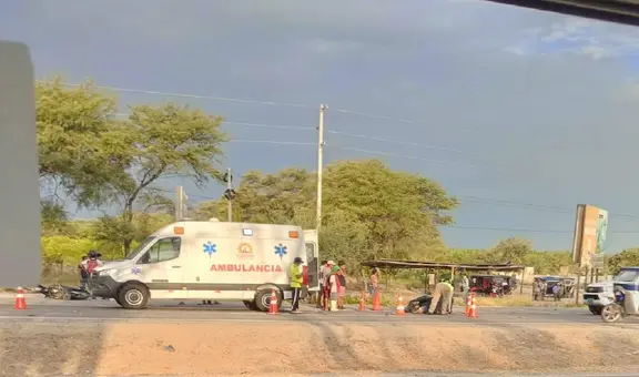 Motociclista fallece tras impactar contra una camioneta en la carretera Piura-Sullana