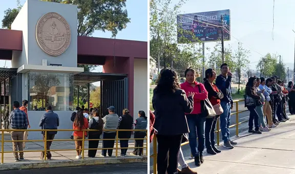 Padres acompañan a sus hijos en su primer día en la UNSA y dicen: "Yo iba solo"