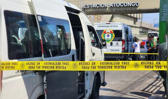 SJM: balean a chofer de combi frente a la estación Atocongo de la Línea 1 del Metro de Lima