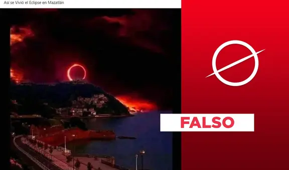 Esta fotografía no muestra un eclipse solar en México en 2024