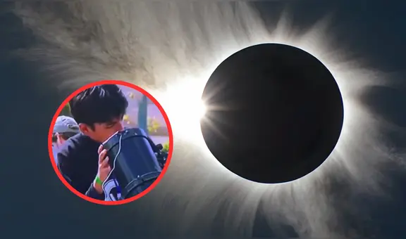 Niño intenta ver el eclipse solar en México sin protección y sufre las consecuencias | VIDEO