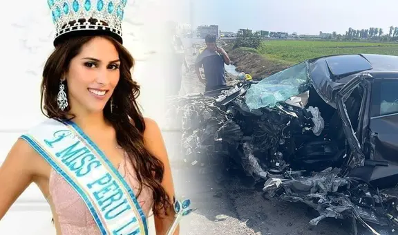 Miss Perú La Libertad 2017 queda herida de gravedad tras sufrir un accidente vehicular en Trujillo