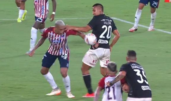 La polémica mano de Alex Valera que cobraron para anular el 2-1 de Universitario ante Junior