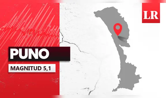 Temblor de magnitud 5,1 se sintió en Puno hoy, según IGP