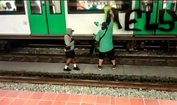 Línea 1 del Metro de Lima: Poder Judicial condena a extranjero por pintar vagones del tren eléctrico