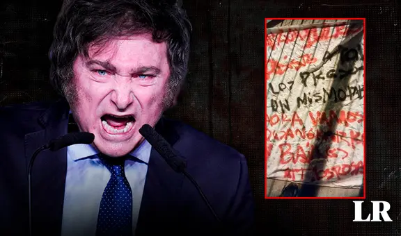 Amenazan a Gobierno de Milei con cartel intimidante: "Vamos a dejar negro a Rosario y Buenos Aires”