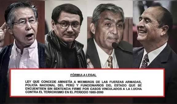 Plantean amnistía para Fujimori, Montesinos y miembros del grupo Colina