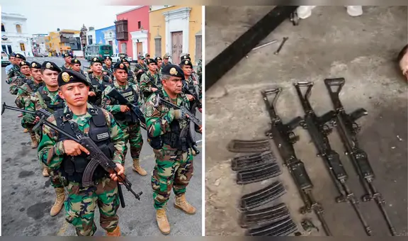 La Libertad: caen 5 personas con armas de guerra que serían usadas para actos delictivos