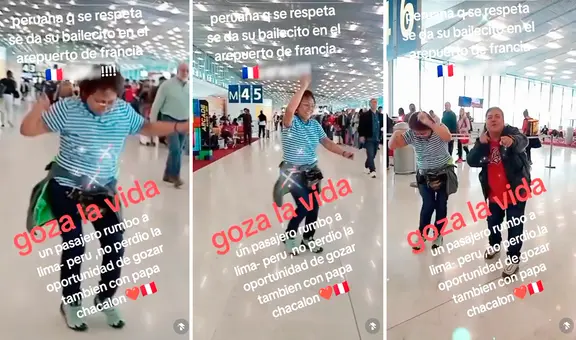 Peruana en Francia se pone a bailar tema de CHACALÓN y le dicen: “Para no perder la costumbre”