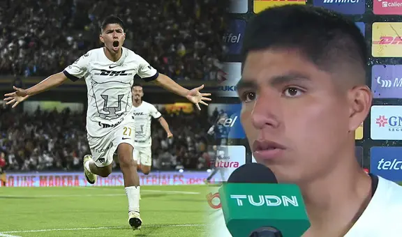 Piero Quispe envió un mensaje a hinchas y detractores tras anotar su primer gol con Pumas UNAM