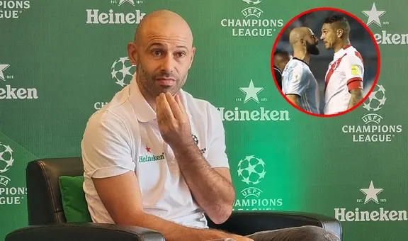 Mascherano recordó la vez que tuvo un 'encontronazo' con Paolo Guerrero: "Siempre ha sido un rival muy duro"