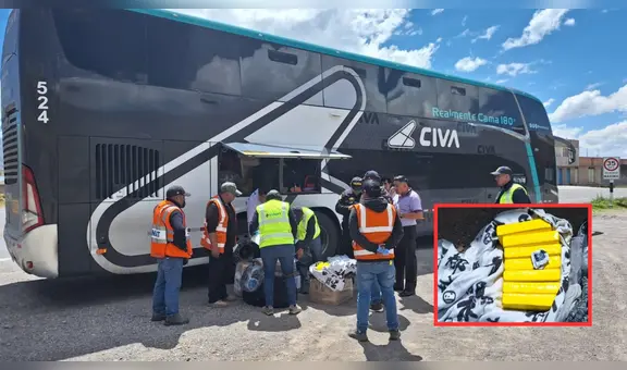 Descubren encomienda de paquetes de cocaína en bus interprovincial de Juliaca – Arequipa