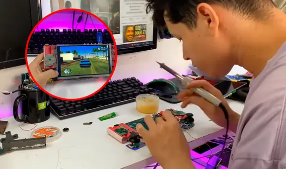Joven venezolano sorprende a todos al construir PlayStation portátil usando piezas recicladas