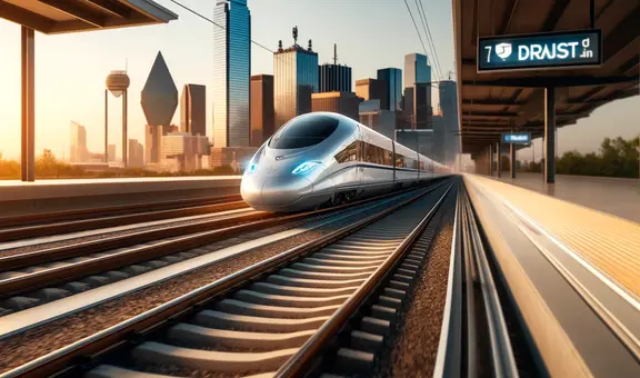 Este es el futuro tren que construirían en Texas: podrás llegar en 90 minutos de Dallas a Houston