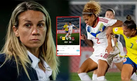 Vinotinto femenina: hinchas venezolanos culpan a Pamela Conti de goleada ante Colombia