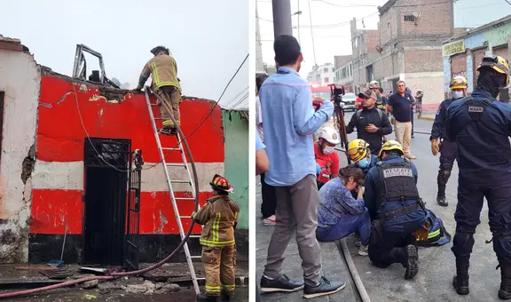 Se origina incendio en casona ubicada en el centro de Lima