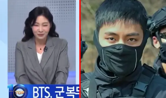 BTS: Taehyung se luce en uniforme especial del Ejército coreano y hace sonrojar a presentadora