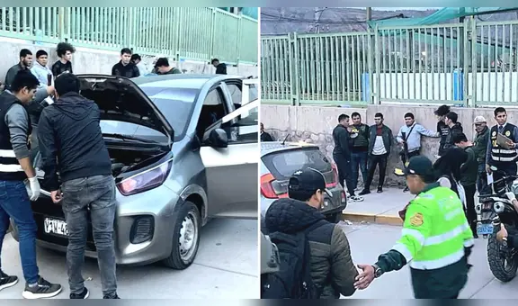 Cusco: Policía interviene a 4 sujetos que acechaban el Banco de la Nación