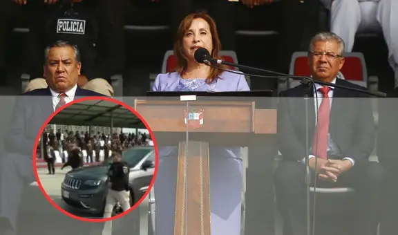 Dina Boluarte es escoltada por 12 vehículos en ceremonia, mientras inseguridad ciudadana aumenta