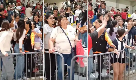 Mamá de Yllescas protagonizó fuerte discusión con hincha de la 'U' tras perder final de ida de la LNSV