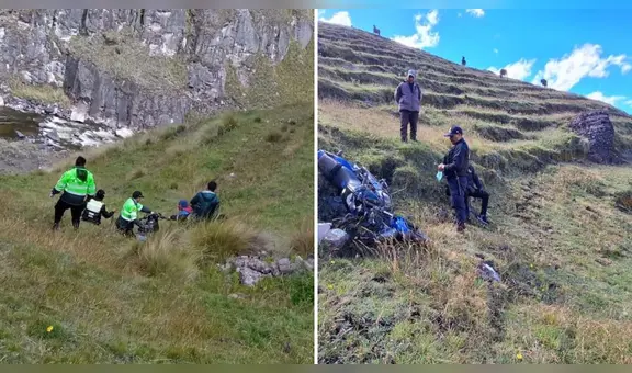 Puno: motociclista muere tras despistarse y caer a un abismo en Macusani