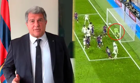 Presidente de Barcelona no descarta pedir repetición del partido ante Real Madrid por 'gol fantasma'