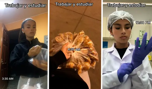 Joven de 19 años vende desayunos en los paraderos para pagar su carrera de Enfermería: "Me levanto a las 3 a. m."