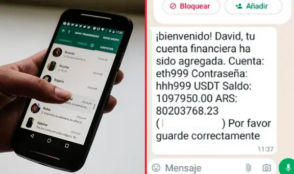 Tu cuenta financiera ha sido agregada: ¿cómo funciona la nueva estafa que circula en WhatsApp?
