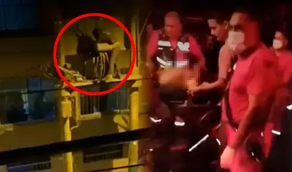 SMP: hombre recibe descarga eléctrica tras trepar poste de alta tensión para atrapar palomas