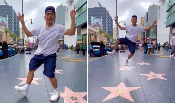 Peruano se luce bailando danza de las tijeras en Hollywood y comentan: “Herencia legendaria”