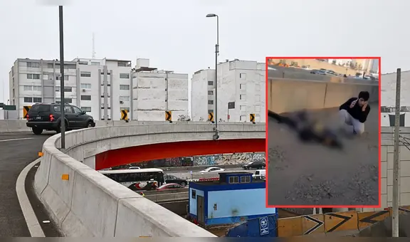 Surco: efectivo de la Policía Nacional muere luego de caer del puente El Derby