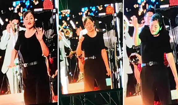 Intérprete de lengua de señas la rompió en concierto de Armonía 10: "Cumbia con inclusión"