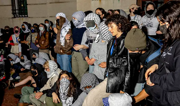 Alumnos toman la Universidad de Columbia como protesta por la guerra entre Israel y Gaza