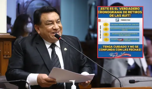 ¿Salió el cronograma de las AFP? José Luna anuncia posibles fechas para el depósito de S/20.600 de los fondos