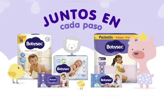 Celebra el Día de la Madre con Babysec, la marca líder en cuidado para bebés en los hogares peruanos