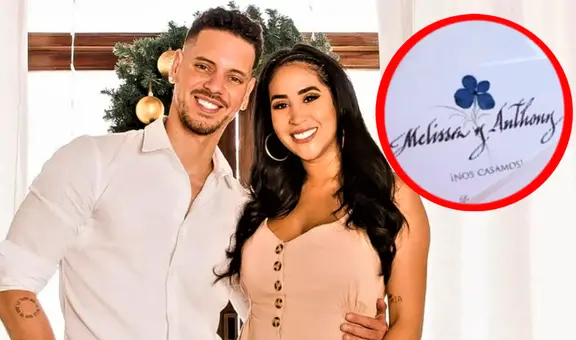 ¿Se reveló la fecha? Melissa Paredes muestra por primera vez los partes de su boda con Anthony Aranda