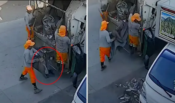 VMT: trabajadores de limpieza municipal botan basura en casa de vecino que no quiso dar propina