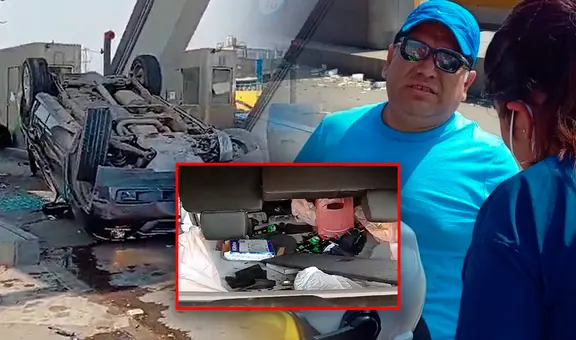 Alcalde de Puente Piedra volcó su camioneta en la Panamericana Norte y se fugó en ambulancia