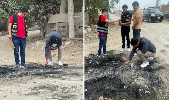Asesinato en Comas: hallan cádaveres de dos personas calcinadas cerca a la Panamericana Norte