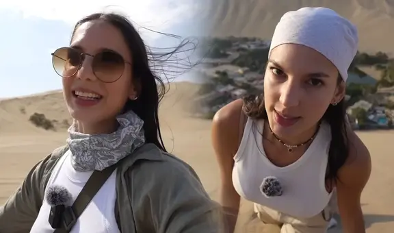 Influencer venezolana 'tragó' arena en La Huacachina, pero resalta su visita: “El día más emocionante de mi vida”