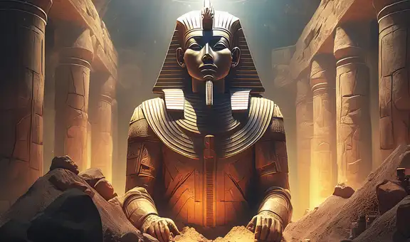Arqueólogos descubren parte de la estatua de uno de los faraones más importantes de Egipto