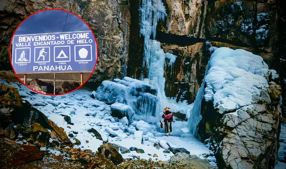 Cataratas congeladas de Panahua: ¿dónde queda y cómo llegar a esta maravilla de hielo?