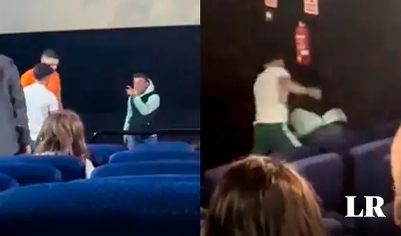 Boxeador da brutal golpiza a maltratador en cine de España y VIDEO se hace viral