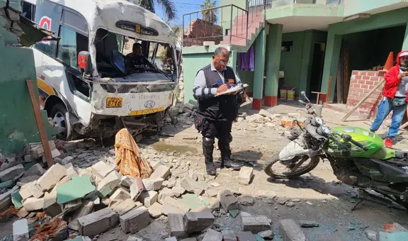 Chorrillos: cúster choca contra casa y deja 12 heridos tras aparente falla mecánica