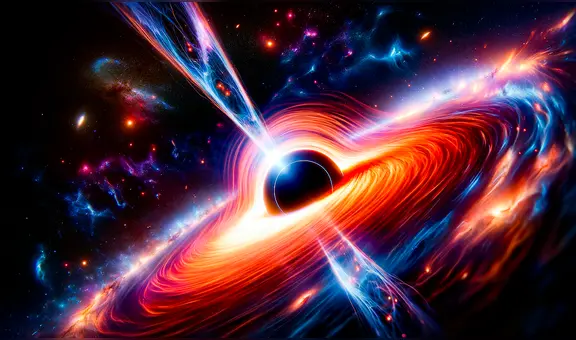 Así se ve un agujero negro por dentro, según la supercomputadora de la NASA