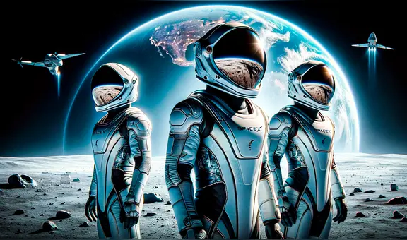 SpaceX revela cómo lucirán los trajes de astronautas de la primera caminata espacial privada