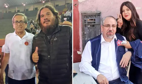 Miembros de La Resistencia se tomaron fotos con Jorge del Castillo y otros militantes del APRA