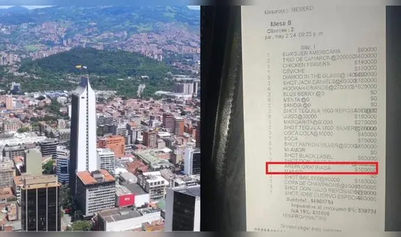 Restaurante en Medellín se vuelve viral por vender la arepa más costosa de Colombia a 160.000 pesos y exigir 15% de propina