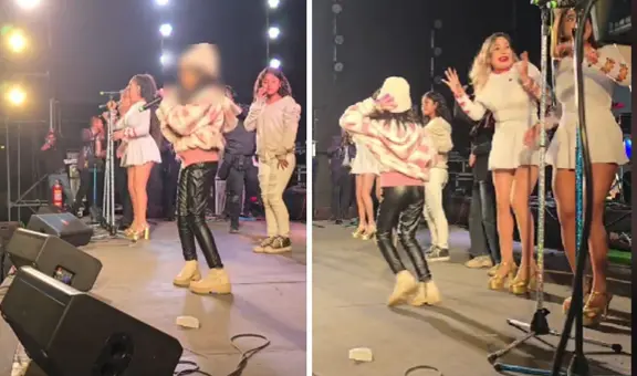 ¡Increíble talento! niña sorprende al cantar con Corazón Serrano en Arequipa