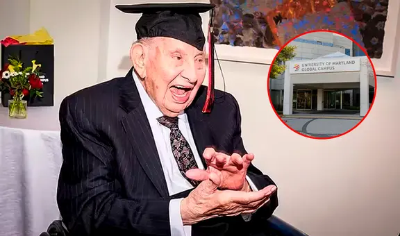 Hombre de 100 años recibe diploma universitario después de 50 años: piloteó avión en Segunda Guerra Mundial